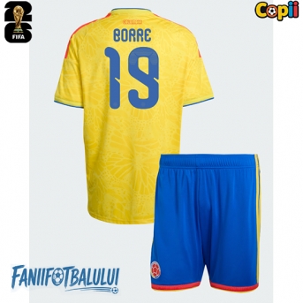 Columbia Rafael Santos Borre #19 Echipament de Fotbal Replică Mondial 2026 Copii Acasa (+ Șorturi)